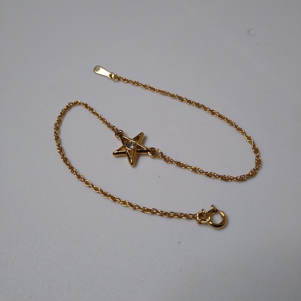 9 Inch Metal Star Ankle Bracelet